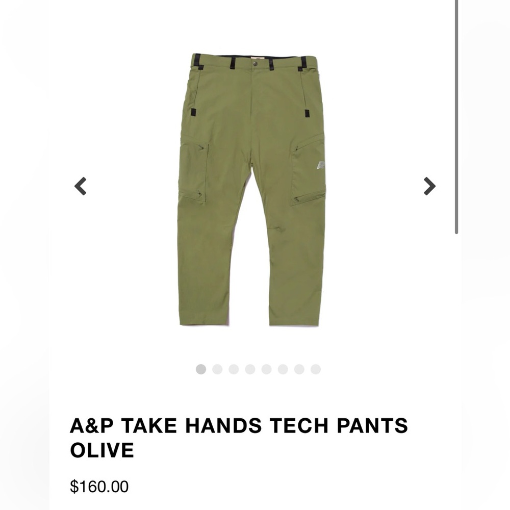 Albino & Preto Take Hands Tech Pants- Olive